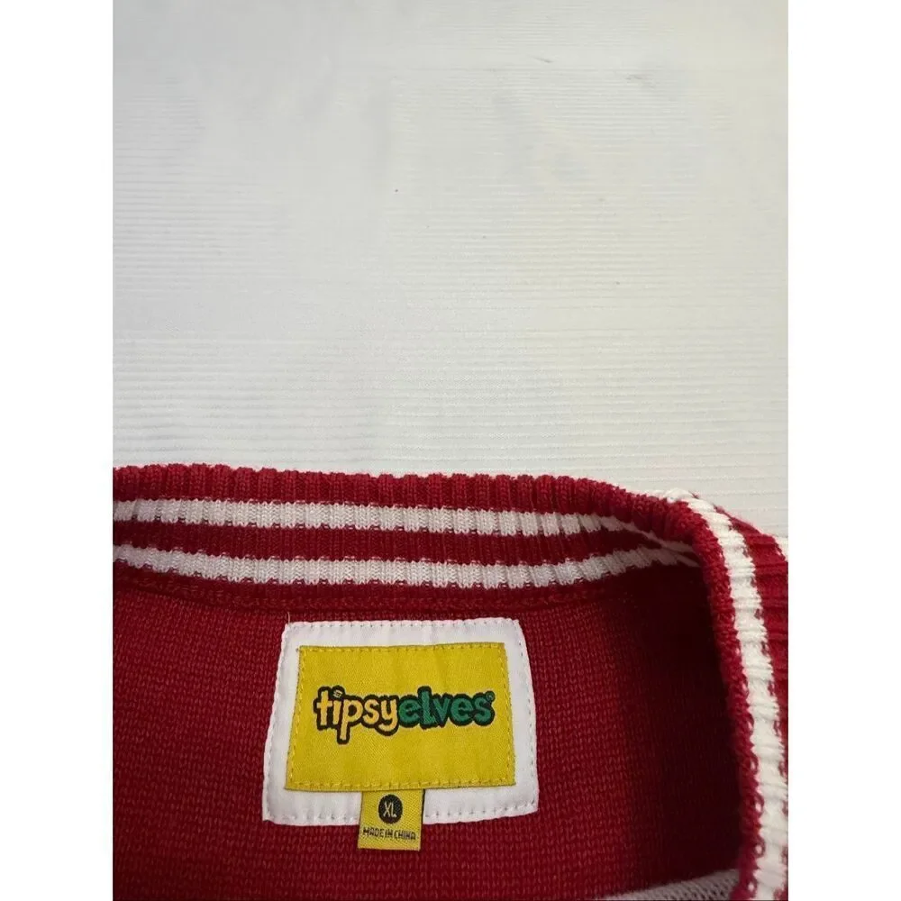 Tipsy Elves Damn Santa Ugly Christmas Sweater Size XL